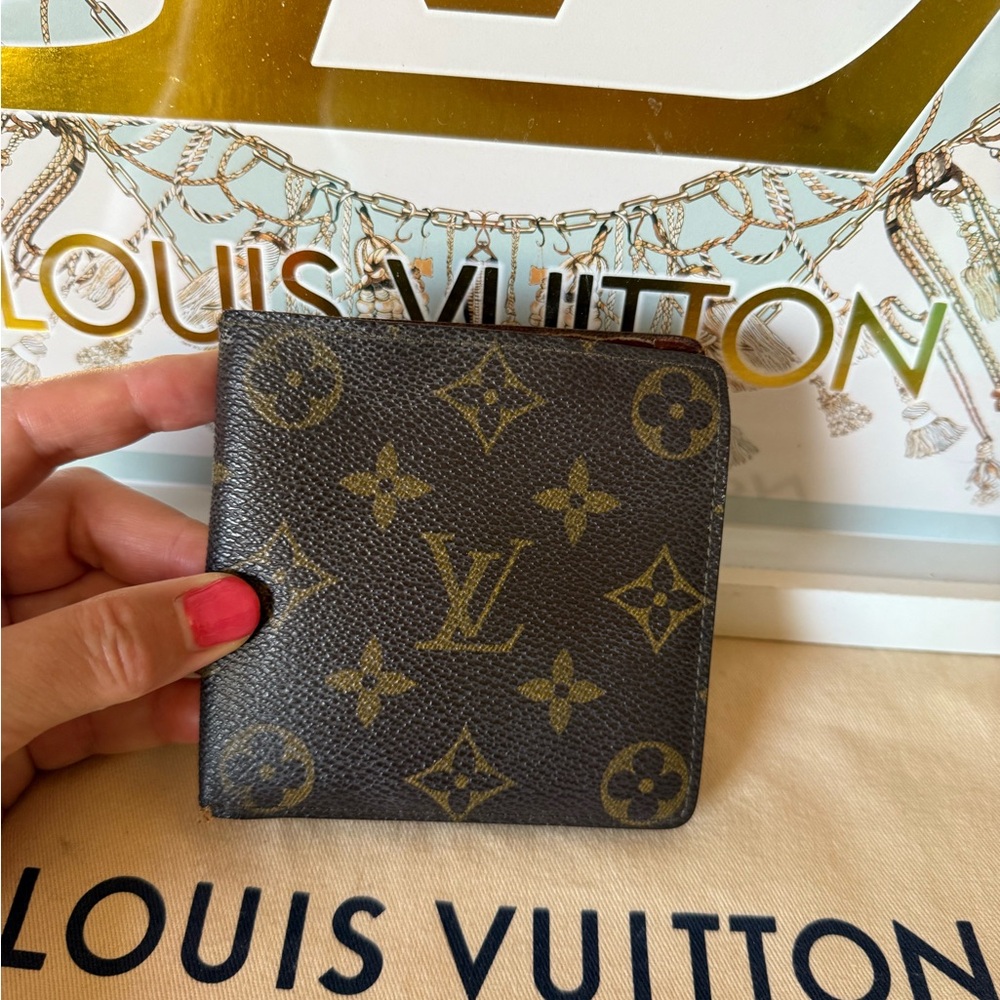 Louis Vuitton Brown Monogram Mens Wallet Vintage - Picture 12 of 14